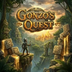 Gonzo's Quest game artwork at Rolletto Casino for United Kingdom players