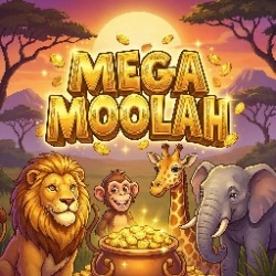 Mega Moolah game artwork at Rolletto Casino for United Kingdom players